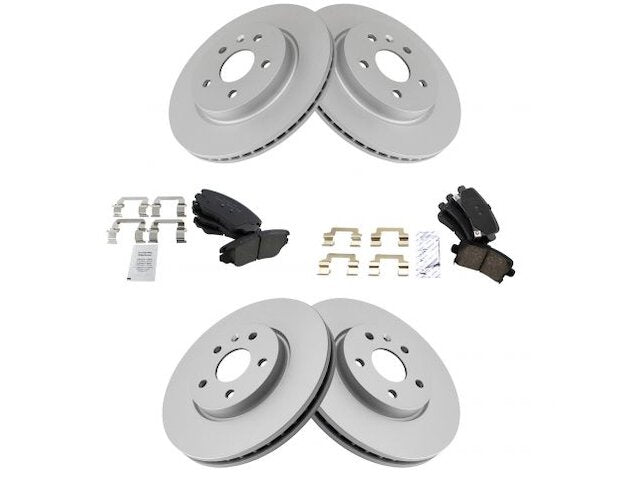 Front and Rear Brake Pad and Rotor Kit - 2010-2016 Buick LaCrosse 3.6L V6 - TRQ 30474-02814811