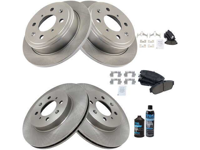 Front and Rear Brake Pad and Rotor Kit - 1994-2001 Acura Integra - TRQ 5899-02822741