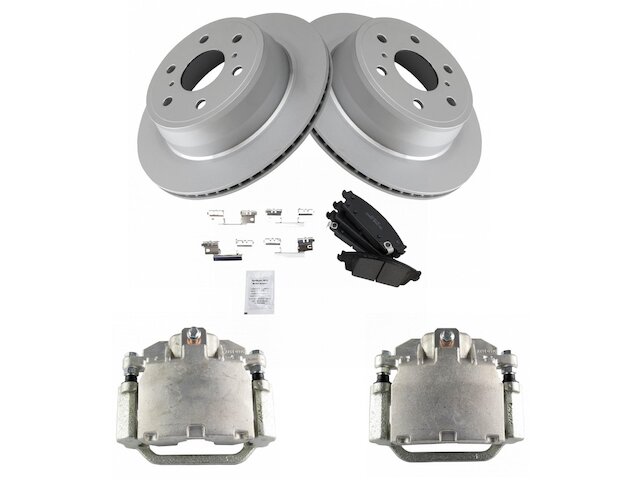 Rear Brake Pad Rotor and Caliper Set - 2014-2018 GMC Sierra 1500 - TRQ 125150-02825079