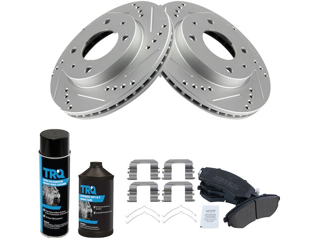 Front Brake Pad and Rotor Kit - 1999-2001 Hyundai Sonata - TRQ 171-02833225