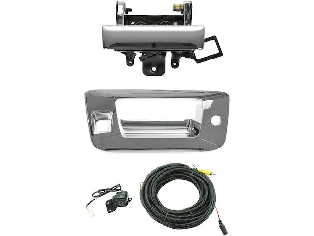Rear Tailgate Handle with Park Assist Camera 3 Piece - 2007-2014 Chevrolet Silverado 2500 HD - TRQ 19010-02834417