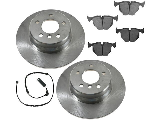 Rear Brake Pad Rotor and Wear Sensor Kit - 2000-2006 BMW X5 - TRQ 1185-02835087