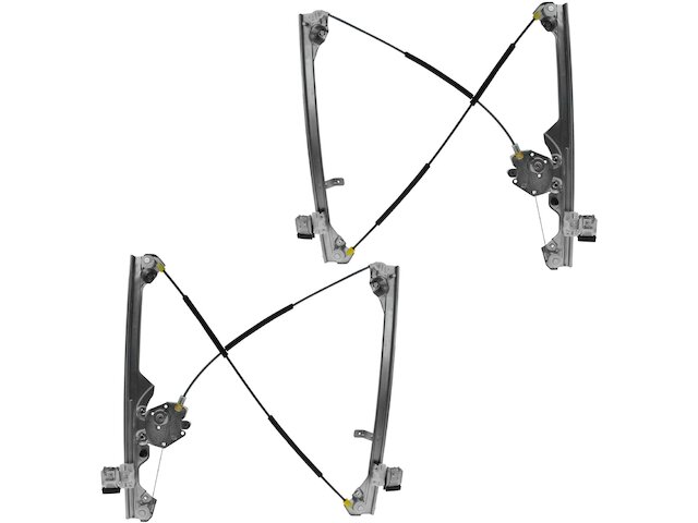 Front Window Regulator Set 2 Piece - 1999-2006 GMC Sierra 1500 - TRQ 4254-02836423