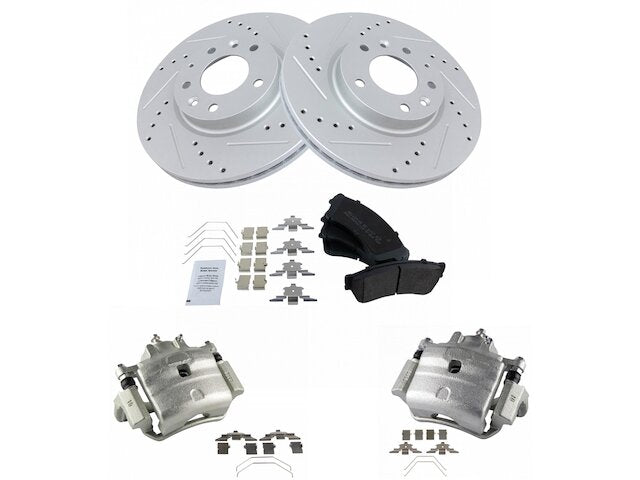 Front Brake Pad Rotor and Caliper Set - 2006-2013 Mazda 6 - TRQ 18821-02836967