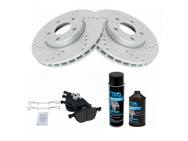 Front Brake Pad and Rotor Kit - 2012-2013 Volvo C30 - TRQ 118759-02845456