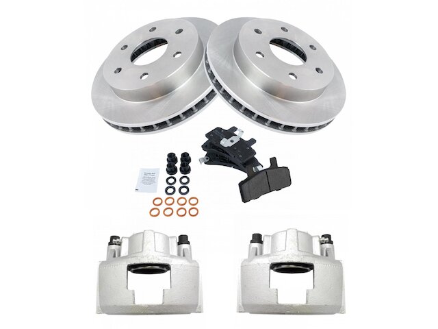 Front Brake Pad Rotor and Caliper Set - 1992-1999 Chevrolet K1500 Suburban 4WD 5.7L V8 - TRQ 3392-02847652