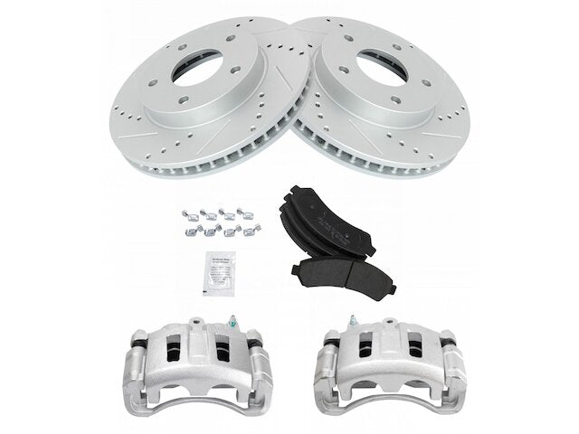 Front Brake Pad Rotor and Caliper Set - 1998-2004 Chevrolet S10 4WD - TRQ 3683-02849416