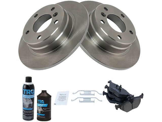 Rear Brake Pad and Rotor Kit - 1996-1999 BMW 328is - TRQ 1009-02857507