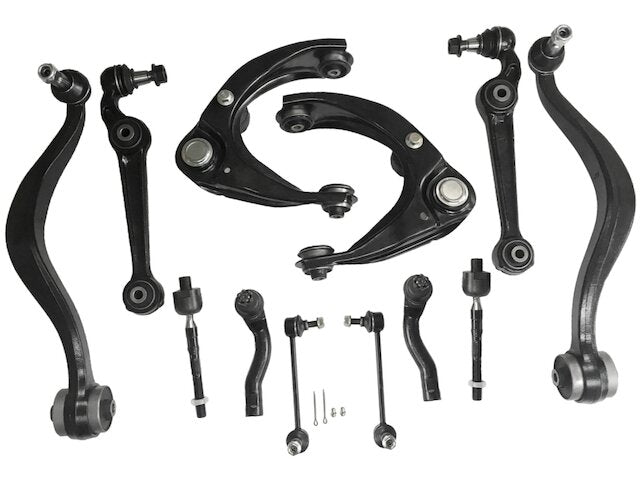 Control Arm Ball Joint Tie Rod Sway Bar Link (12 Piece Kit) - 2006-2007 Ford Fusion FWD (Up To 9/4/2006, With 12mm Attaching Bolts) - Replacement 18670-02857871