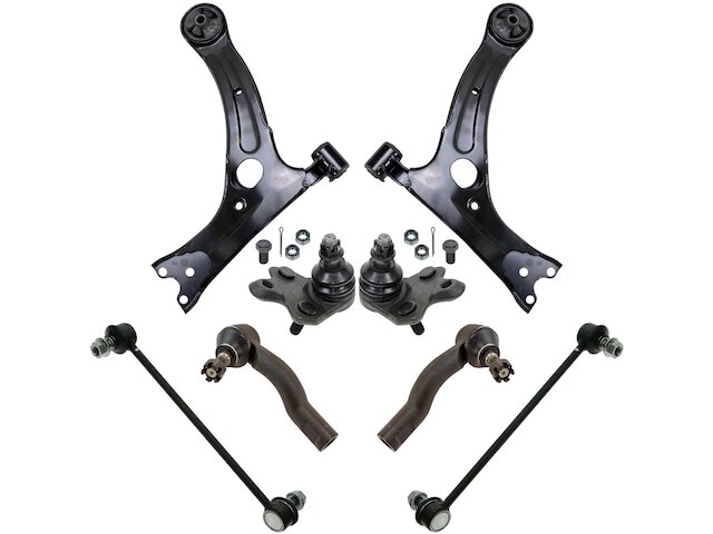Front Control Arm Ball Joint Tie Rod and Sway Bar Link Kit 8 Piece - 2005-2010 Scion tC - TRQ 18240-02858209