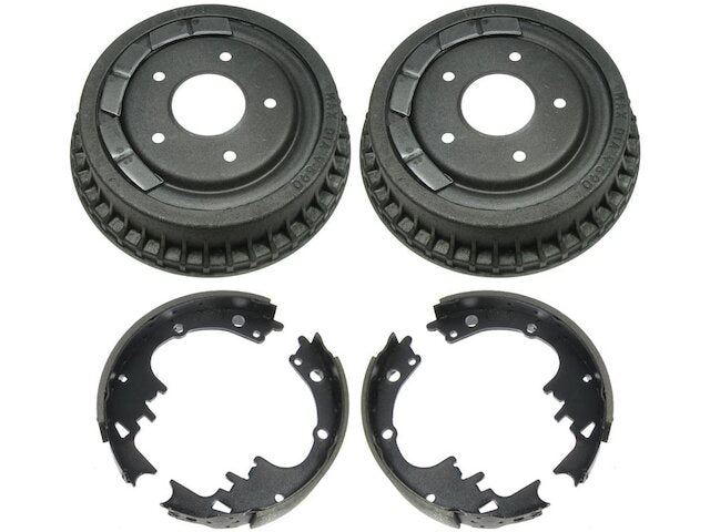 Rear Brake Drum and Brake Shoe Kit - 1967-1981 Pontiac Firebird - TRQ 16882-02864156