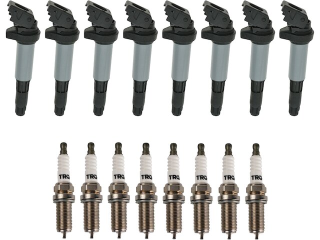 Ignition Coil and Spark Plug Kit 16 Piece - 2004-2009 BMW X5 4.8L V8 - TRQ 18111-02865396