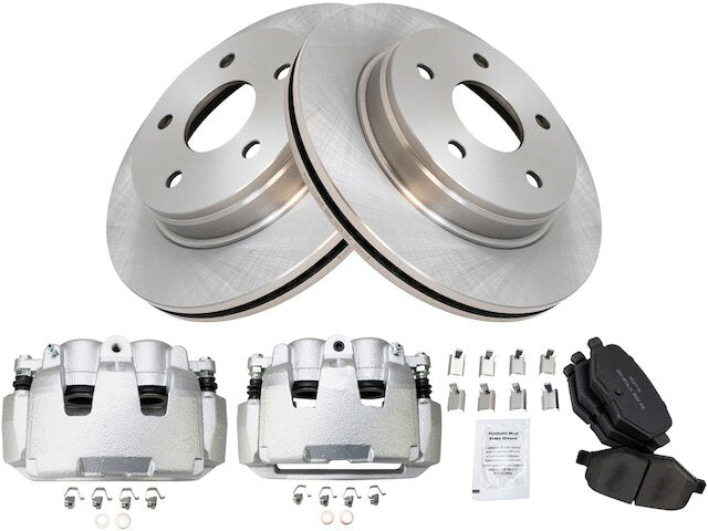 Front Brake Pad Rotor and Caliper Set - 2007-2009 Chrysler Aspen - TRQ 19138-02874013