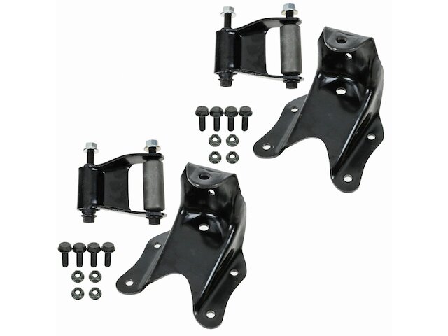 Rear Leaf Spring Shackle and Bracket Kit - 2 Piece - 1980-1997 Ford F-350 Extended Cab Pickup - TRQ 5352-02900155