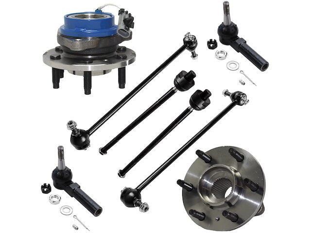 Front Wheel Hub Sway Bar Link Tie Rod Kit - 2006-2009 Chevrolet Uplander - Detroit Axle 18654-02900325