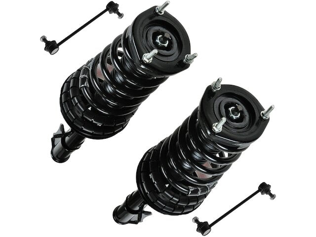 Rear Strut Coil Spring Sway Bar Link Kit 4 Piece - 1997-2001 Toyota Camry 2.2L 4-Cylinder - TRQ 7953-02909320
