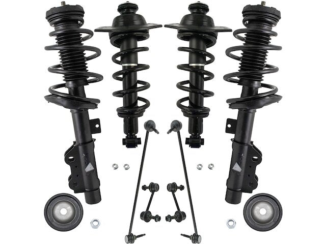 Front and Rear Shock Strut Coil Spring Sway Bar Link Kit 8 Piece - 2013-2015 Chevrolet Camaro 3.6L V6 - TRQ 119834-02909396