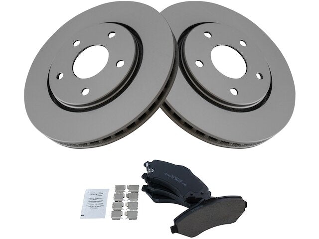Front Brake Pad and Rotor Kit - 2009-2013 Dodge Journey - TRQ 29869-02910910