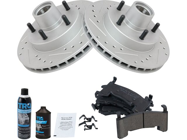 Front Brake Pad and Rotor Kit - 1982-1987 Pontiac Grand Prix - TRQ 4716-02915513