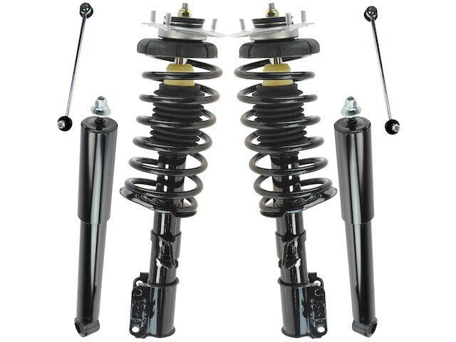 Front and Rear Shock Strut Coil Spring Sway Bar Link Kit 6 Piece - 1998-2000 Volvo S70 - TRQ 870-02920116
