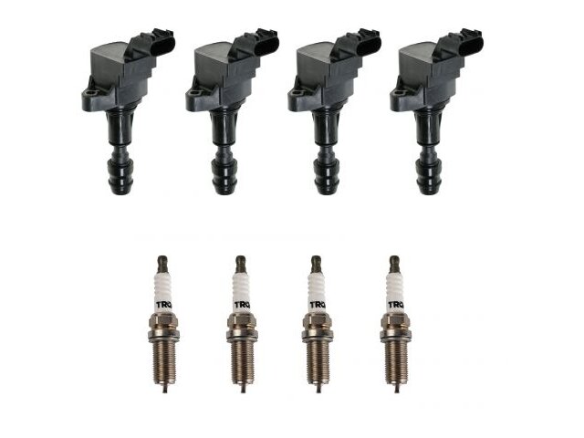 Ignition Coil and Spark Plug Kit 8 Piece - 2010-2016 Buick LaCrosse 2.4L 4-Cylinder - TRQ 30474-02921443