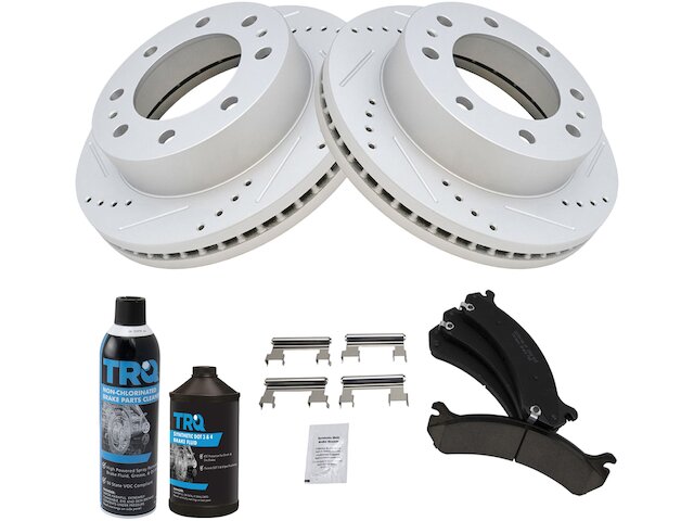 Front Brake Pad and Rotor Kit - 2003-2021 Chevrolet Express 3500 Base - TRQ 3264-02922761