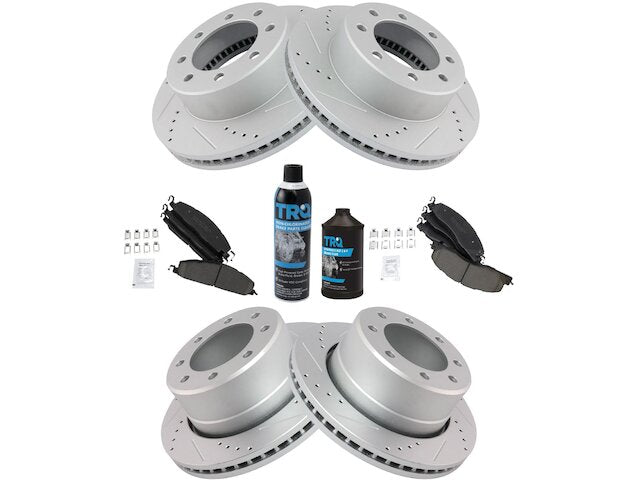 Front and Rear Brake Pad and Rotor Kit - 2009-2010 Dodge Ram 2500 - TRQ 30220-02925511
