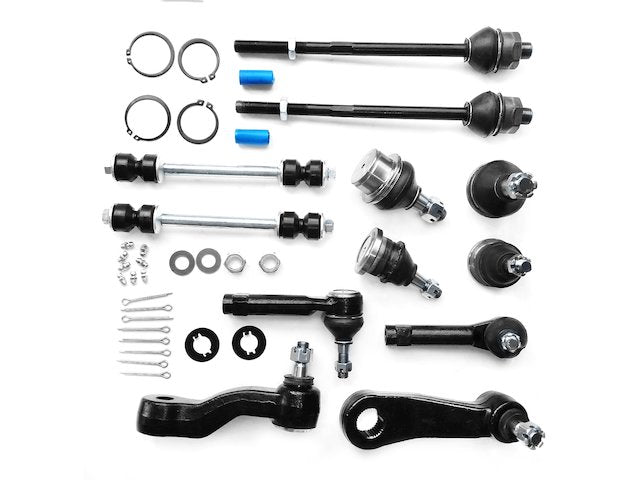 Front Ball Joints Tie Rods Sway Bar Links Idler and Pitman Arm Kit - 2000-2006 Chevrolet Tahoe 4WD - Replacement 3731-02929581