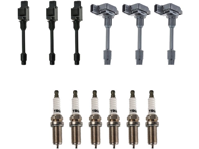 Ignition Coil and Spark Plug Kit 12 Piece - 2001 Nissan Maxima - TRQ 6737-02936741