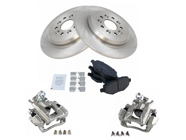Rear Brake Pad Rotor and Caliper Set - 2013-2015 Ford Taurus - TRQ 119542-02946863