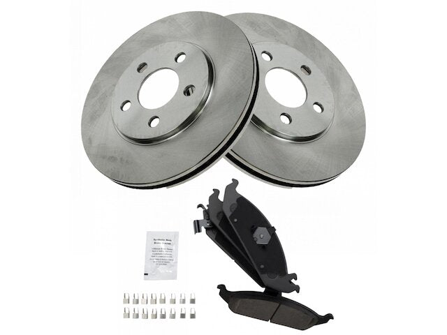 Front Brake Pad and Rotor Kit - 1995-2000 Chrysler Cirrus - TRQ 1428-02955400