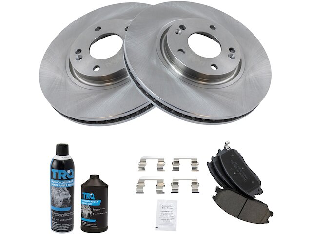 Front Brake Pad and Rotor Kit - 2004-2006 Kia Amanti - TRQ 17927-02974753