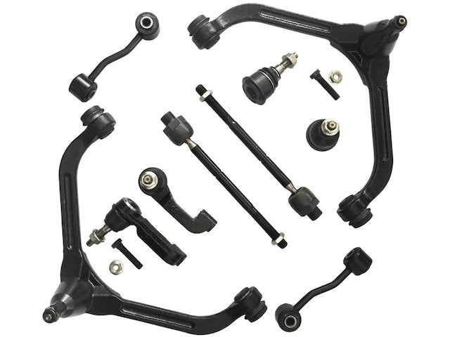 Front Control Arm Ball Joint Tie Rod Sway Bar Link Kit - 10 Piece - 2002-2004 Jeep Liberty - Replacement 2292-02977129