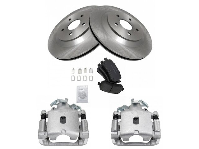 Rear Brake Pad Rotor and Caliper Set - 2004-2007 Ford Freestar - TRQ 17876-02977460