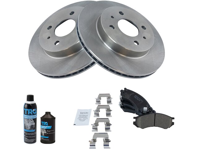 Front Brake Pad and Rotor Kit - 1993-2002 Saturn SC2 - TRQ 4861-02978596