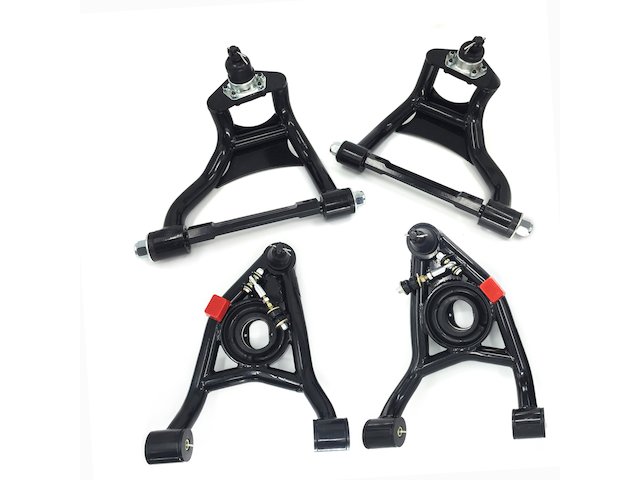 Front Upper and Lower Tubular Control Arm Kit (Bolt-in Replacements) - 4 Piece, Left and Right - 1967-1972 Oldsmobile Cutlass Supreme V8 - Replacement 24370-02982640