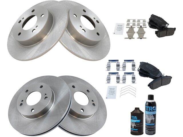 Front and Rear Brake Pad and Rotor Kit - 1996-1999 Infiniti I30 - TRQ 6704-02997327