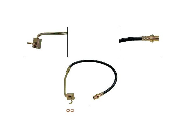 Front Right Brake Hose - 1976-1979 Ford F250 4WD Standard Cab Pickup - Dorman 5312-07018664