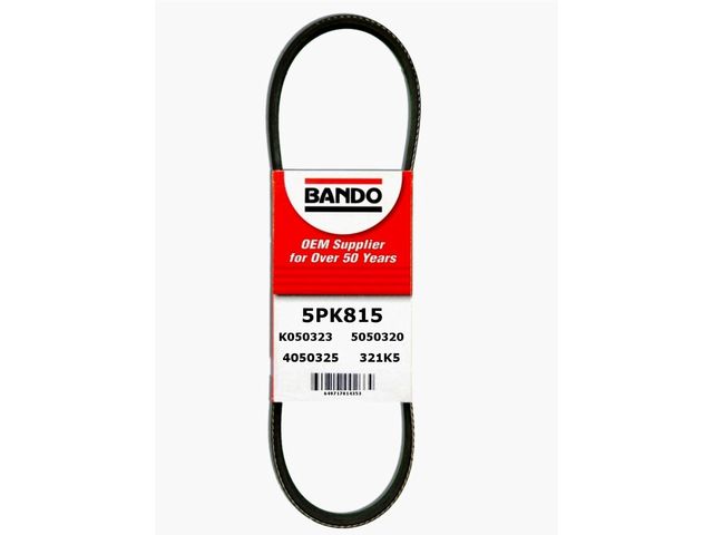 Water Pump and Alternator Accessory Drive Belt - 2004-2008 Mazda RX8 1.3L Rotary - Bando 8610-07039160