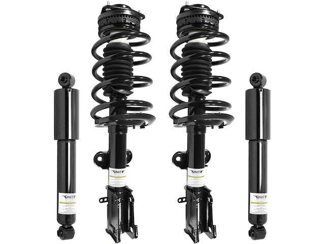 Front and Rear Strut Coil Spring and Shock Absorber Kit - 4 Piece - 2008-2016 Chrysler Town and Country (without Nivomat Rear Suspension) - Unity 28819-07058086