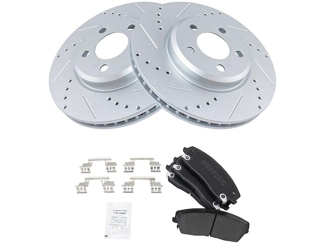 Front Brake Pad and Rotor Kit - 2005-2008 Dodge Magnum - TRQ 18192-07068859