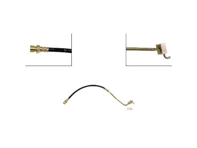 Front Left Brake Hose - 1976-1979 Ford F250 4WD 4.9L 6-Cylinder - Dorman 5312-07075002