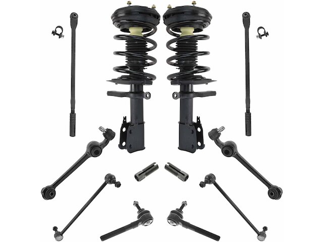 Front Strut Coil Spring Control Arm Kit 12 Piece - 1998-2004 Dodge Intrepid - TRQ 1905-07105646