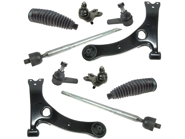 Front Control Arm Ball Joint Tie Rod End Kit 10 Piece - 2003-2008 Pontiac Vibe FWD - DIY Solutions 4821-07113771
