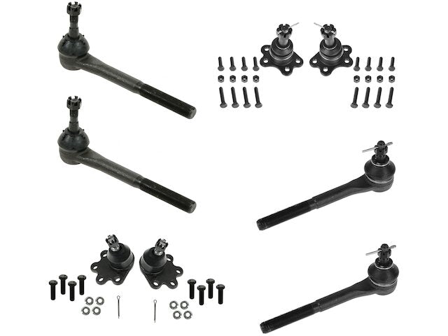 Front Ball Joint and Tie Rod End Kit 8 Piece - 1992-1995 GMC Yukon 4WD - TRQ 4294-07128032