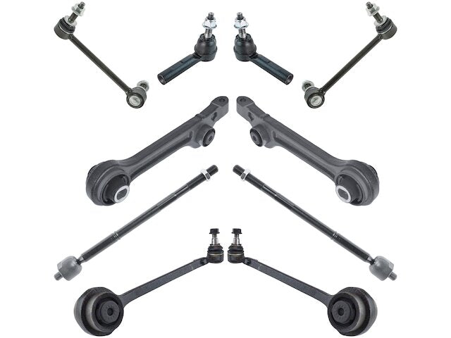 Control Arm Sway Bar Link Tie Rod Kit 10 Piece Set - 2011-2019 Dodge Charger RWD (without High Performance Suspension) - TRQ 97144-07163922