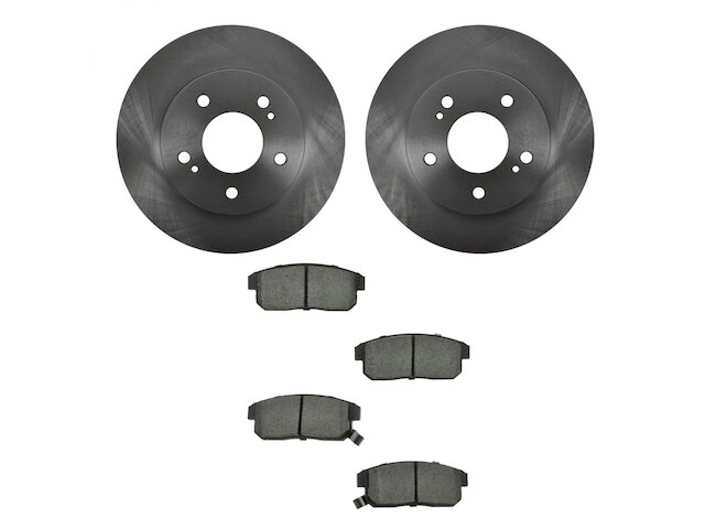 Rear Brake Pad and Rotor Kit - 2002-2004 Infiniti I35 - TRQ 6710-07169668