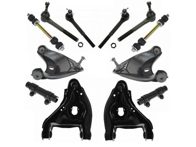 Front Control Arm Ball Joint Tie Rod and Sway Bar Link Kit 12 Piece - 1996-2002 Chevrolet Express 2500 - TRQ 3289-07175126