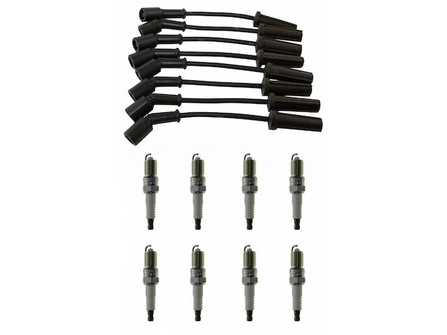 Spark Plug Wire Set with Spark Plugs 9 Piece - 2009-2013 Chevrolet Corvette 6.2L V8 Naturally Aspirated - DIY Solutions 29995-07185440