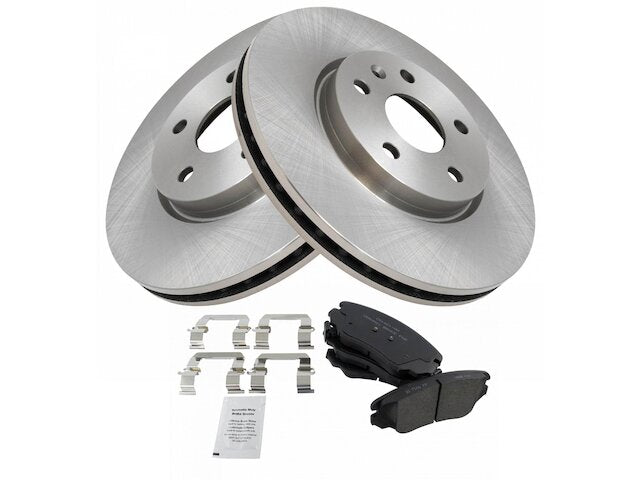 Front Ceramic Brake Pad and Rotor Kit - 2010-2017 Chevrolet Equinox - TRQ 30482-07188261